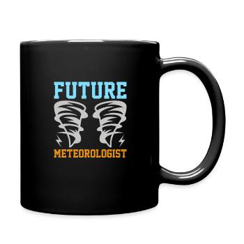 Weather forecast for future meteorologists for - Full Colour Mug - black - Right