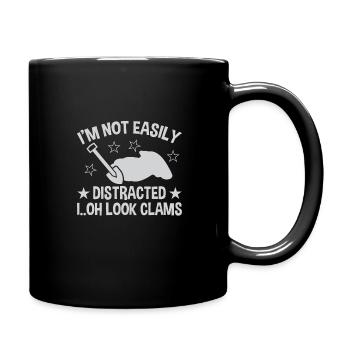 Clam Digging Seafood Clammer Shell Design - Full Colour Mug - black - Right