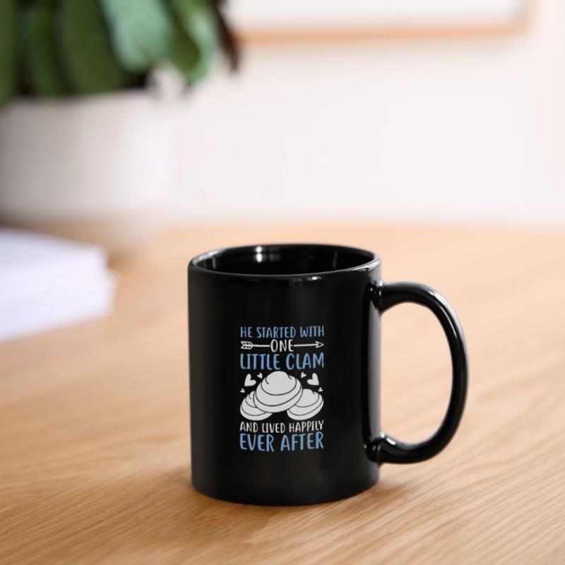 Funny shell digger making shells from shells Full Colour Mug