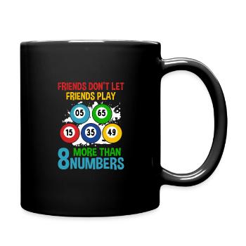 Les jeux de Keno égayent votre soirée de jeux avec - Mug uni - noir - Droite