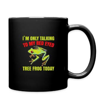 Rainette aux yeux rouges, amphibien de la forêt tropicale - Mug uni - noir - Droite