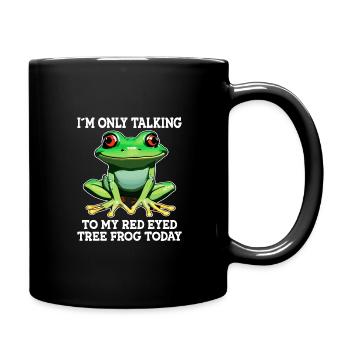 Rainette aux yeux rouges, amphibien de la forêt tropicale - Mug uni - noir - Droite
