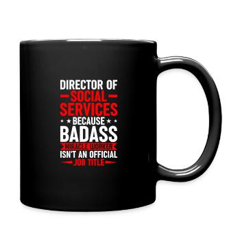 Design inspiration for powerful directors - Full Colour Mug - black - Right
