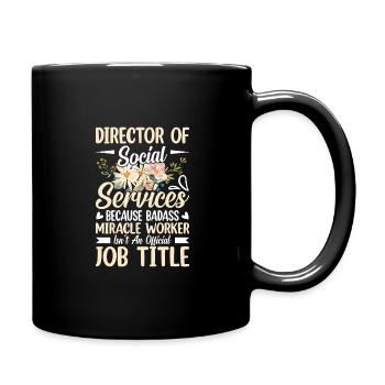 Design inspiration for powerful directors - Full Colour Mug - black - Right