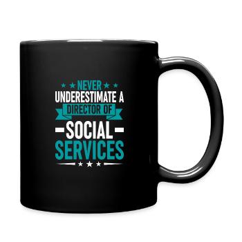 Unique artistic design on the theme - Full Colour Mug - black - Right