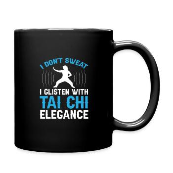 Art du Tai Chi pour les grands-pères, art martial Tai Chi - Mug uni - noir - Droite
