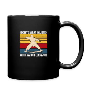 Art du Tai Chi pour les grands-pères, art martial Tai Chi - Mug uni - noir - Droite