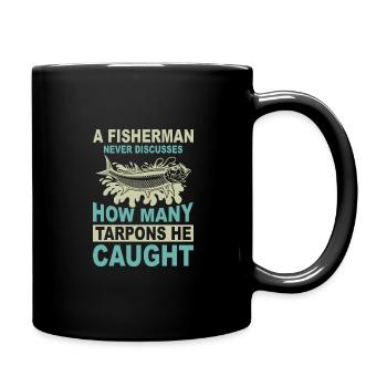 Tarpon Fishing Fishing Fisherman Anglers - Tasse einfarbig - Schwarz - Rechts