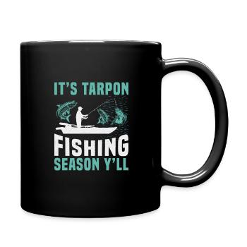 C’est la saison de la pêche au tarpon à tous - Mug uni - noir - Droite