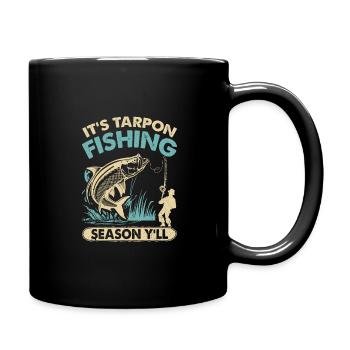 Pêche au tarpon Pêche aux espèces de poissons d’eau douce - Mug uni - noir - Droite