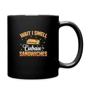 Cuban Sandwich Erdnussbutter Für Männer Und Frauen - Tasse einfarbig - Schwarz - Rechts