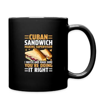 Discover the world of sandwich mastery - Full Colour Mug - black - Right