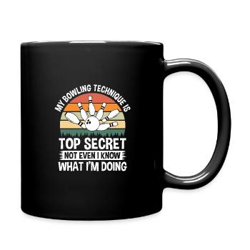 Skittles, bowling lanesAlso skittles - Full Colour Mug - black - Right