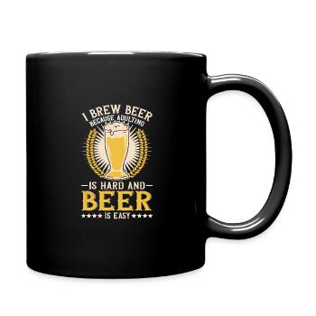 Braumeister Beer Brewing Brewers Drinking Beer - Full Colour Mug - black - Right