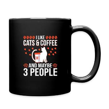 Cat Cat Lover for Women - Full Colour Mug - black - Right