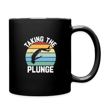 Diver Diving Cliff Diver - Full Colour Mug - black - Right