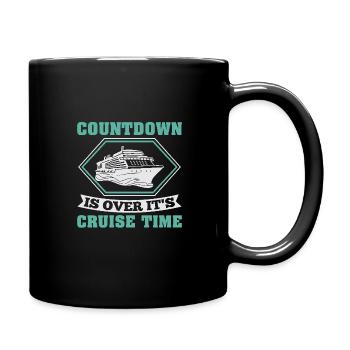 Cruise with the family cruise ship - Full Colour Mug - black - Right
