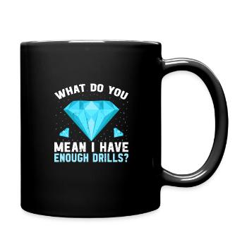 Diamonds Painting for Art Lovers - Full Colour Mug - black - Right