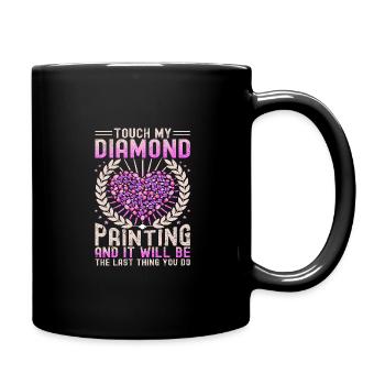 Diamonds Painting for Art Lovers - Full Colour Mug - black - Right