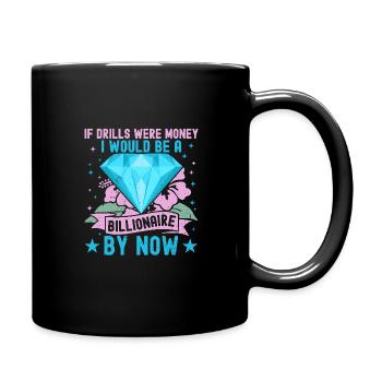 Diamonds Painting for Art Lovers - Full Colour Mug - black - Right