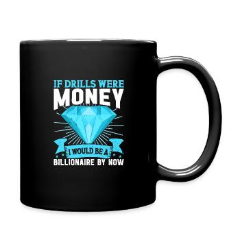 Diamonds Painting for Art Lovers - Full Colour Mug - black - Right