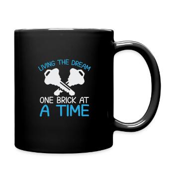 Homeowner Dream House Richtest House Builder - Full Colour Mug - black - Right