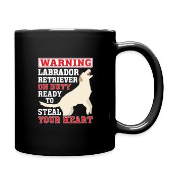 Conception de propriétaire de chien Labrador pour les amoureux des chiens - Mug uni - noir - Droite