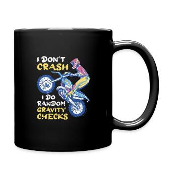 Motorcycle Motorcyclist Men Motorcycle - Full Colour Mug - black - Right