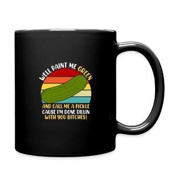 Concombre concombre dicton pour les amateurs de concombre - Mug uni - noir - Droite