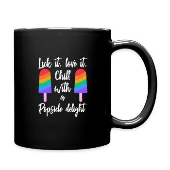 Glace d’été Popsicle Drôle Crème Glacée Plage Pool Party - Mug uni - noir - Droite