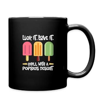 Sommer Eis Stiel Lustige Eiscreme Beach Pool Party - Tasse einfarbig - Schwarz - Rechts