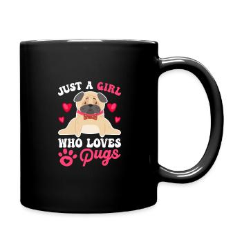 Carlin Chiens Amour Chien - Mug uni - noir - Droite