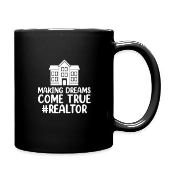 Agents immobiliers Agents immobiliers - Mug uni - noir - Droite