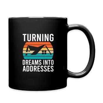 Agents immobiliers Agents immobiliers - Mug uni - noir - Droite