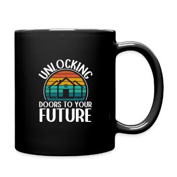 Agents immobiliers Agents immobiliers - Mug uni - noir - Droite
