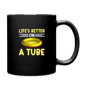 Sommer Float Trip River Tubing Party Beach Outfit - Tasse einfarbig - Schwarz - Rechts