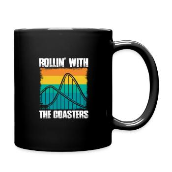 Roller Coaster Track Roller Coaster Lovers Völker - Full Colour Mug - black - Right