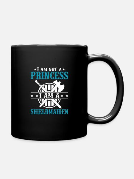 Shieldmaiden Lagertha Germanische Kriegerin - Tasse einfarbig - Schwarz