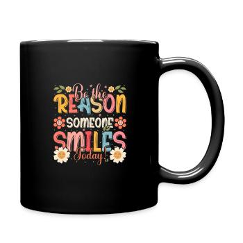 Pourquoi quelqu’un sourit de manière inspirante aujourd’hui - Mug uni - noir - Droite