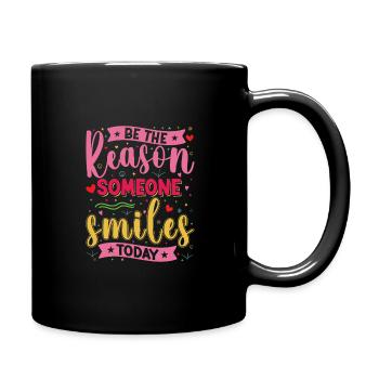 Pourquoi quelqu’un sourit de manière inspirante aujourd’hui - Mug uni - noir - Droite