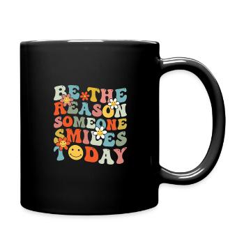 Pourquoi quelqu’un sourit de manière inspirante aujourd’hui - Mug uni - noir - Droite