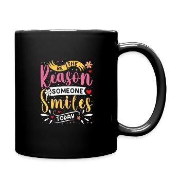 Pourquoi quelqu’un sourit de manière inspirante aujourd’hui - Mug uni - noir - Droite