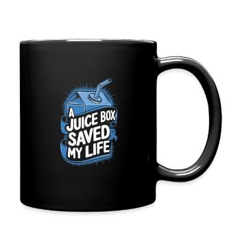 Getränk Flasche Rettet mein Leben - Tasse einfarbig - Schwarz - Rechts