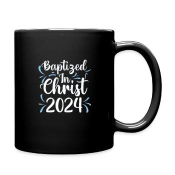 Temps pour mon baptême Première Communion - Mug uni - noir - Droite