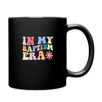 Temps pour mon baptême Première Communion - Mug uni - noir - Droite