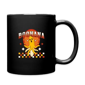 Boonana Halloween Bananen Design - Tasse einfarbig - Schwarz - Rechts