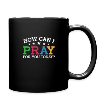 God Jesus Pastor Chrstian - Full Colour Mug - black - Right
