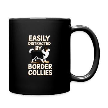 Border Collies Propriétaires de chiens Amoureux des chiens - Mug uni - noir - Droite