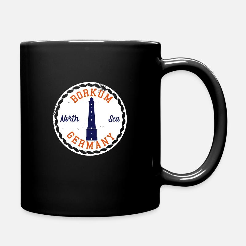 Borkum North Sea Leuchtturm Geschenk - Tasse einfarbig - Schwarz