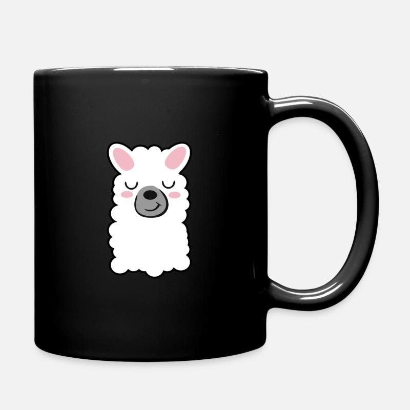 Lama - Tasse einfarbig - Schwarz